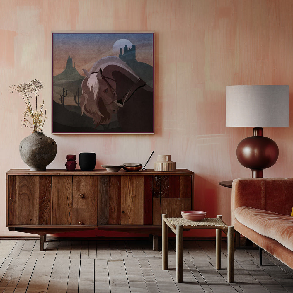 Cowboy Horse Poster